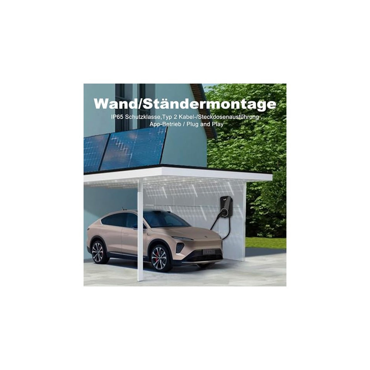 FoxESS Colonnina Ricarica EV 22 kW Trifase Cavo Type 2 6m RFID OCPP