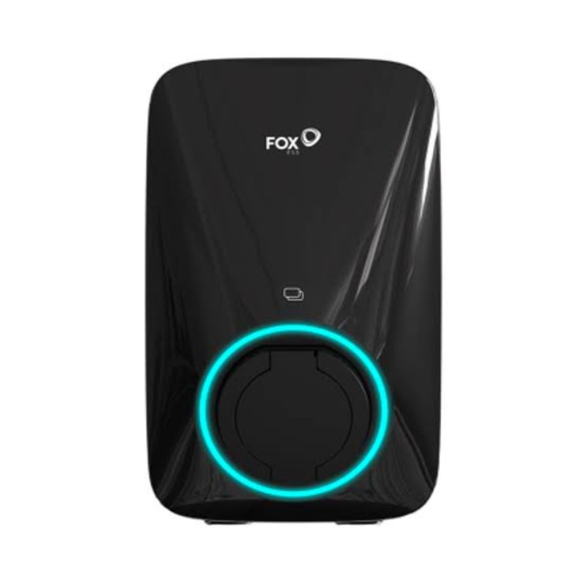 Wallbox FoxESS 7,3 kW monofase nera con presa Type 2 e lettore RFID