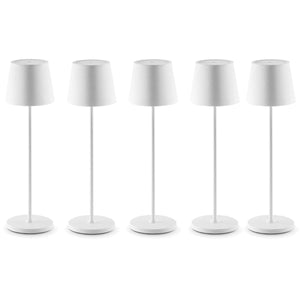 Lampada da Tavolo Ricaricabile Bianca Senza Fili Touch