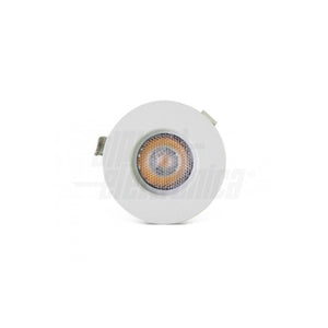 vista frontale Mini Faretto LED da Incasso Focus 1W Bianco Ø25mm CRI90