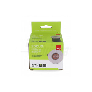 Mini Faretto LED da Incasso Focus 1W Bianco Ø25mm CRI90