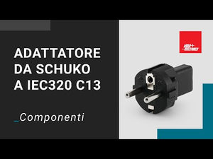 Adattatore Alimentazione IEC Schuko 10A 250V