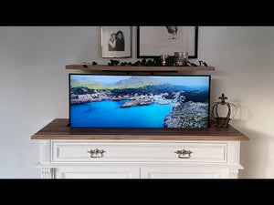 Supporto a Pavimento per TV Motorizzato 37-80 Pollici Telecomando RF Wi-Fi App Tuya