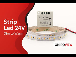 Strisce Led 24V Dim to Warm 2300K-3000K Dimmerabile 14.4W Calda