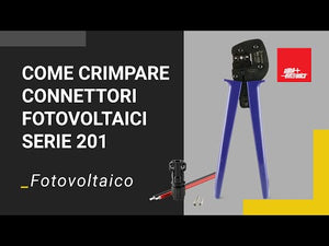 video dimostrativo Pinza Crimpatrice per Connettori Fotovoltaico 4/6/10 mm