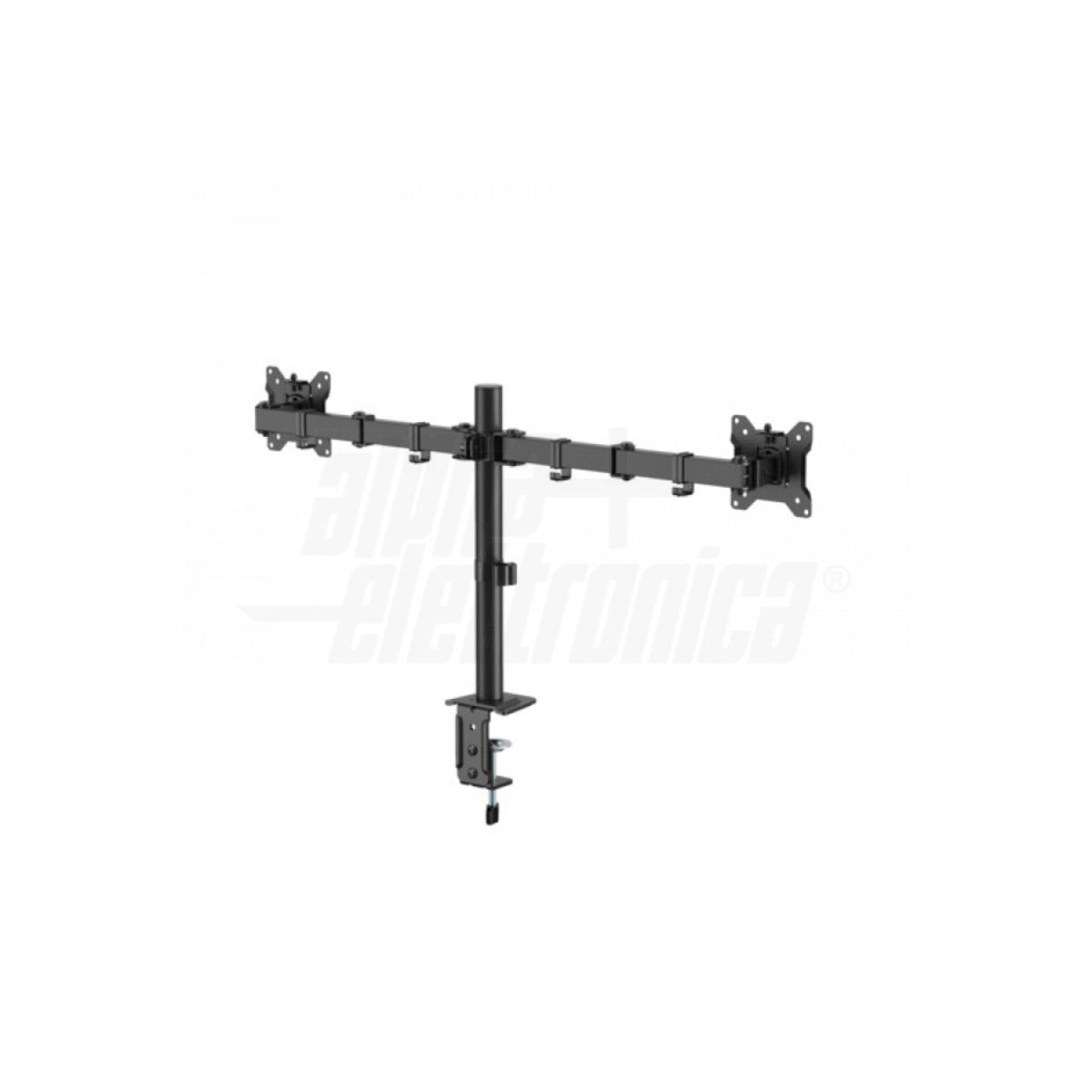 Supporto da Scrivania Orientabile per 2 Monitor 17-32 Pollici VESA 100 Acciaio 10Kg