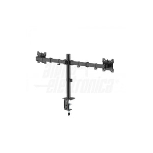 Supporto da Scrivania Orientabile per 2 Monitor 17-32 Pollici VESA 100 Acciaio 10Kg