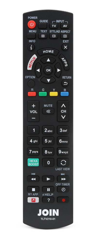 Telecomando TV Panasonic Alpha Elettronica TLTV210-01 colore nero con tasto Netflix