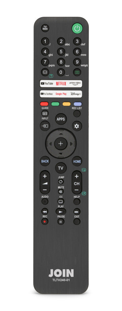 Telecomando per TV Sony Bravia Alpha Elettronica TLTV240-01 colore nero allungato