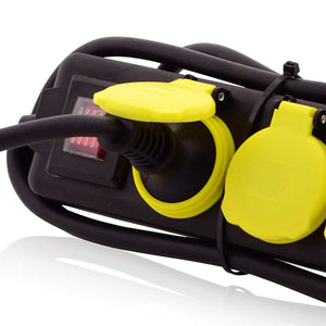 Ciabatta da Esterno Multipresa 3 Posti IP44 Impermeabile Spina Schuko 1.5mt