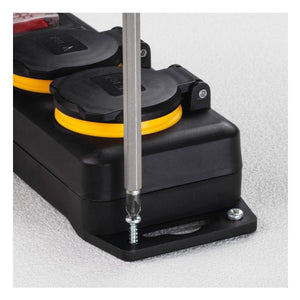 Ciabatta da Esterno Multipresa 3 Posti IP44 Impermeabile Spina Schuko 1.5mt