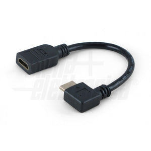 Cavo Adattatore da Spina HDMI Angolare a Presa HDMI - 20cm