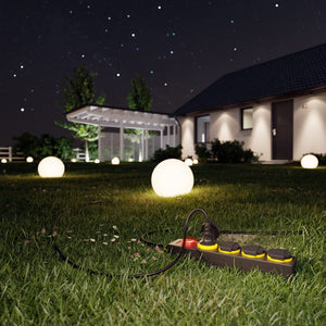 Ciabatta da Esterno Multipresa 3 Posti IP44 Impermeabile Spina Schuko 1.5mt