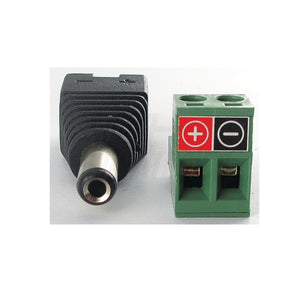 Adattatore da spina alimentazione DC 5,5-2,5mm a morsetto ad innesto per telecamere