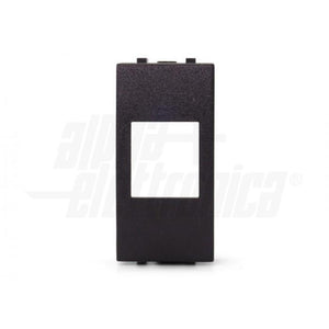 Adattatore keystone serie ABB Mylos per frutti rj45 ethernet colore nero