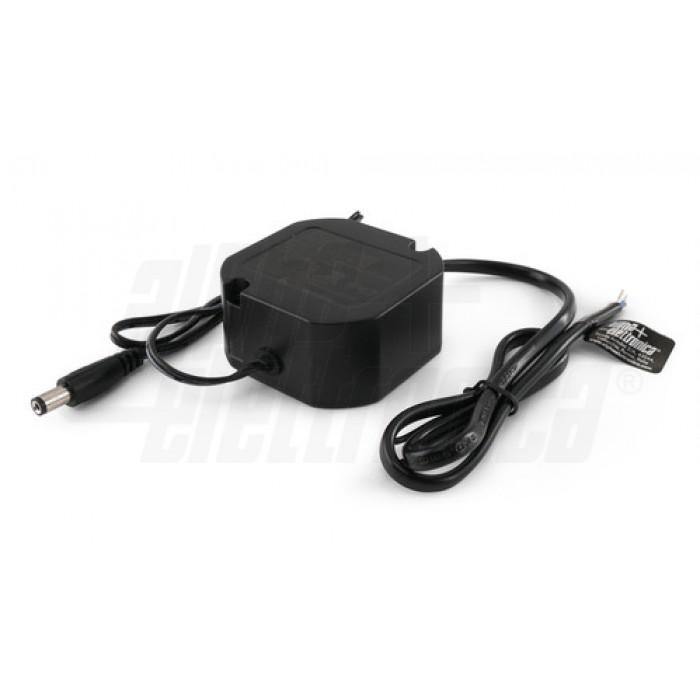 Alimentatore 12V stagno IP67 1.5A 18W per videosorveglianza cablato per pozzetto 50