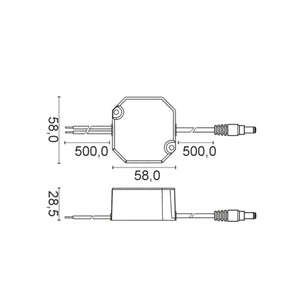Alimentatore 12V Stagno IP67 1.5A 18W per Videosorveglianza Cablato per Pozzetto 503