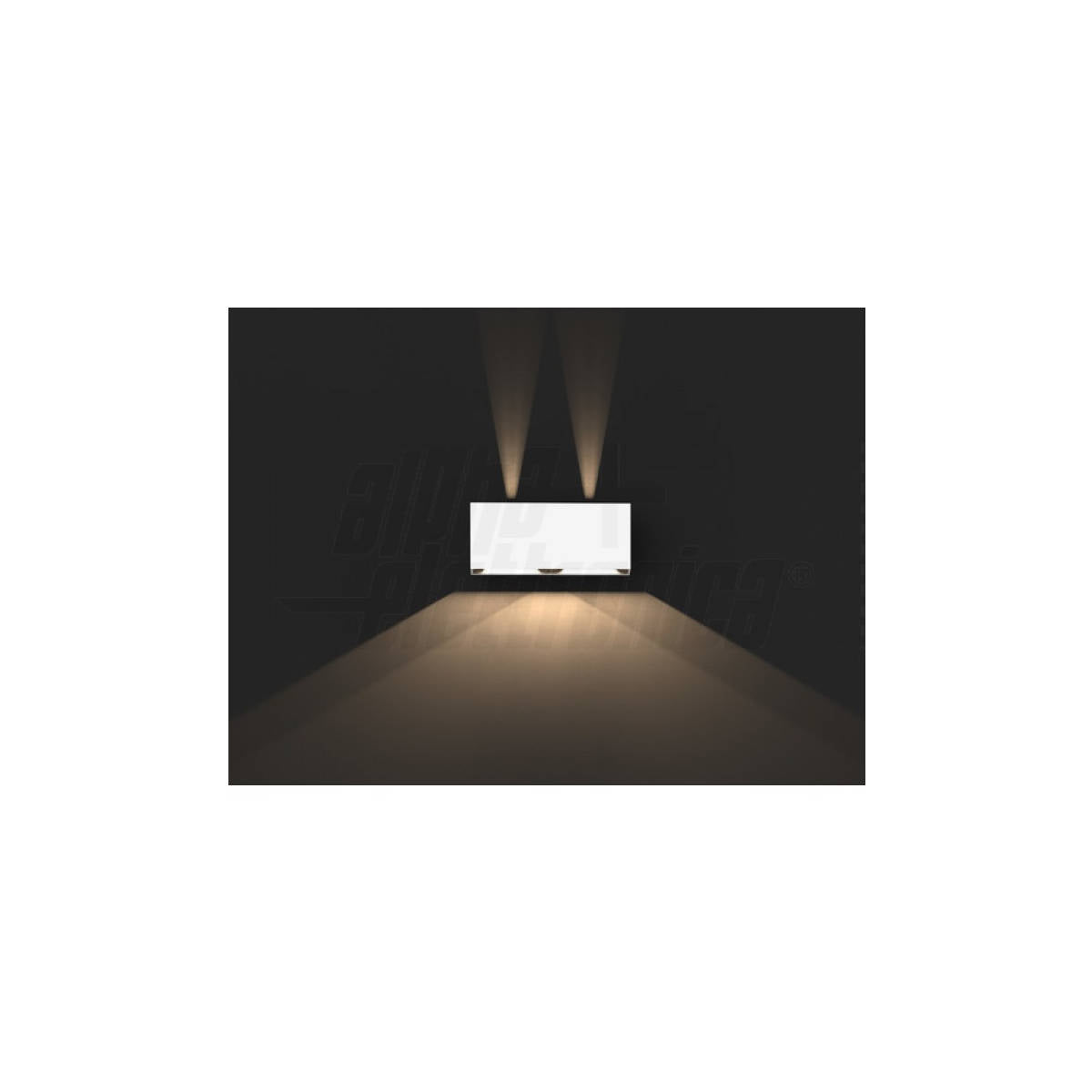 Applique Up Down da Parete Led 18W con Doppio Fascio Regolabile IP65 esterno/interno, Bianco