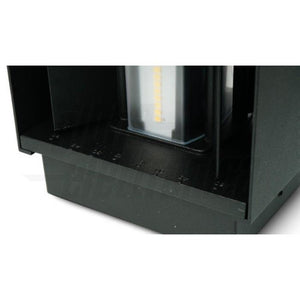 Applique Up Down da parete Led 10W con fasci regolabili IP65 esterno/interno luce naturale corpo nero