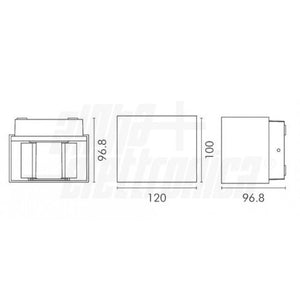 Applique Up Down da parete Led 10W con fasci regolabili IP65 esterno/interno luce naturale corpo nero