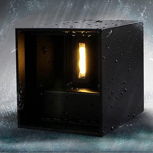 Applique Up Down da parete Led 10W con fasci regolabili IP65 esterno/interno luce calda, corpo grigio