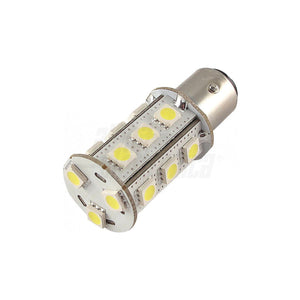 BAY15D Led Lampadina Baionetta Nautica Imbarcazioni 2W 12V (10-30Vdc) Fredda