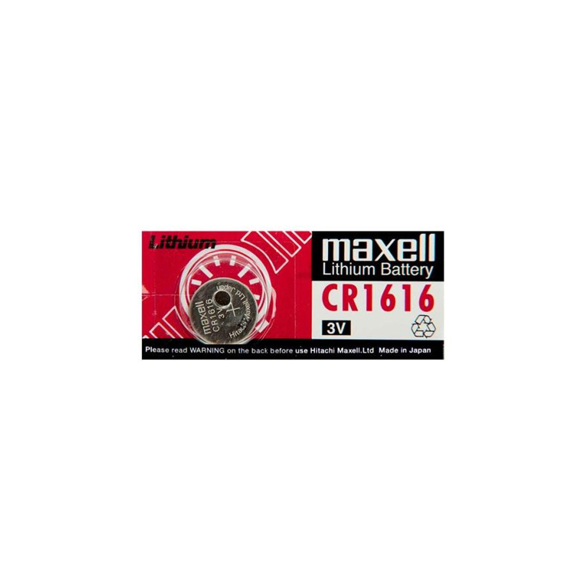 CR1616 Batteria 3V Litio Piatta Bottone Maxell