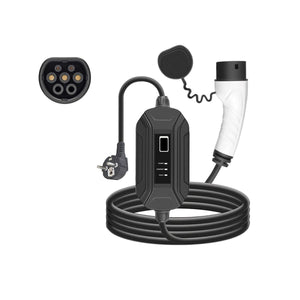 Carica Batteria Auto Elettrica 3.5KW 16A 250V Spina Schuko e Cavo Tipo 2 4,2 mt