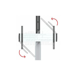 Carrello Porta TV Con Ruote Telescopico da 37 - 70 Pollici, Mensola + Supporto Videoproiettore