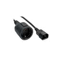 Câble D'alimentation C14 Vers C13 30 Cm Avec Interrupteur - 10A/250V - Pour PC, Serveurs, Appareils électriques - 14
