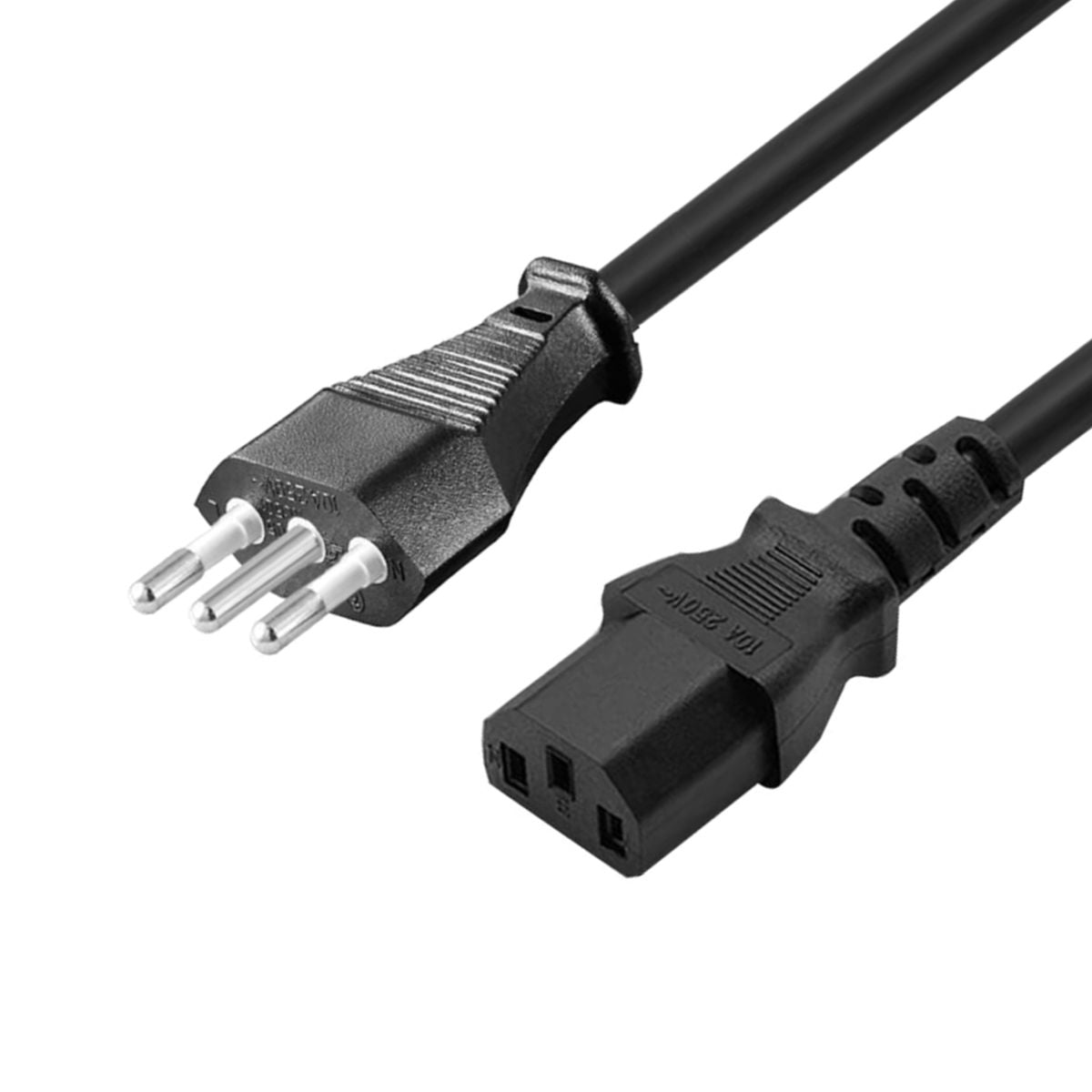 Cavo Alimentazione IEC320 Tripolare 1,5mt Spina 10A Dritta Presa Tripolare