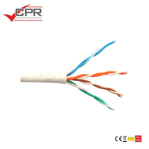 Cavo ethernet matassa 100mt Cat.5e U/UTP conduttori rigidi rame puro posa fissa colore bianco - Oniroview
