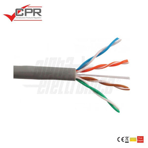 Cavo ethernet matassa 305mt Cat.5e U/UTP conduttori rigidi CCA posa fissa grigio