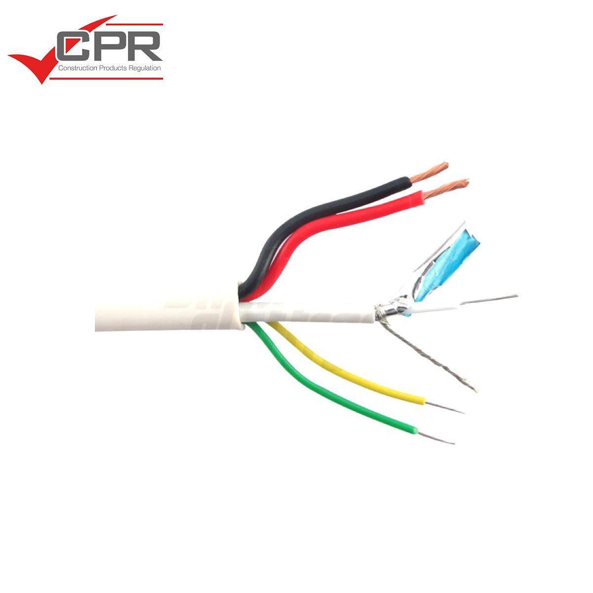 Cavo minicoassiale 100mt flessibile 75 ohm + 2 poli alimentazione 2x0,50 + 2 poli brandeggio 2x0,22 per videosorveglianza - Oniroview