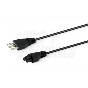 Cavo alimentazione 1,5mt trifoglio IEC320 C5 tripolare 1,50MT spina italiana 10A