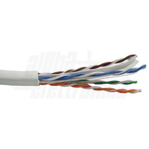 Cavo matassa 305mt ethernet Cat.6 UUTP colore bianco conduttori rigidi CCA posa fissa