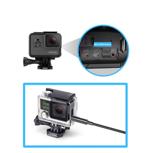 Cavo Micro HDMI AOC Attivo Fibra Ottica UHD 4K High-Speed Ethernet con Adattatore