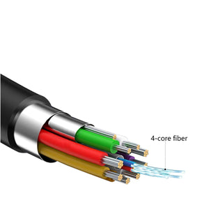 Cavo Micro HDMI AOC Attivo Fibra Ottica UHD 4K High-Speed Ethernet con Adattatore