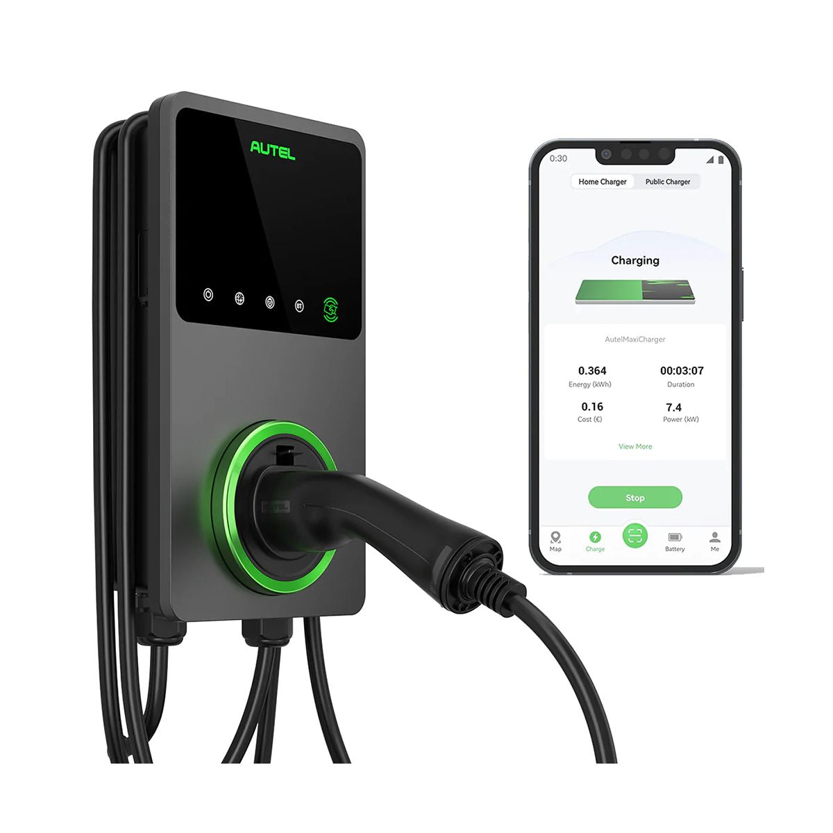 Colonnina Ricarica Auto Elettriche Autel 7Kw Monofase 32A IP65 + Cavo 5mt