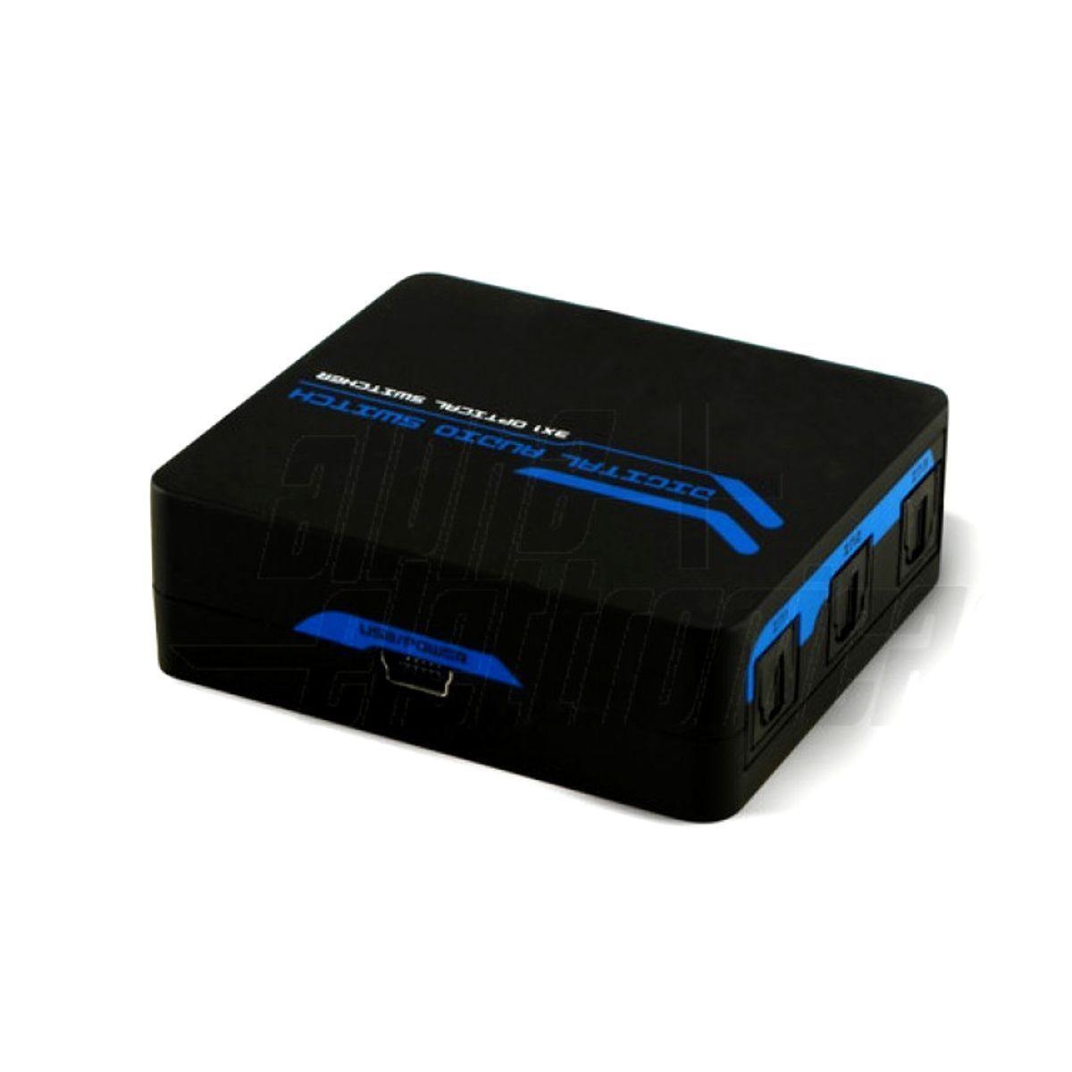 Commutatore audio switch ottico Toslink 3 ingressi - 1 uscita - Oniroview