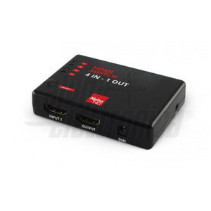 Commutatore switch con telecomando hdmi 4 ingressi - 1 uscita 1080p 60hz, 3D idoneo hdtv, decoder, sky q, blu-ray, xbox, ps4 - Oniroview