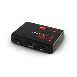 Commutatore switch con telecomando hdmi 4 ingressi - 1 uscita 1080p 60hz, 3D idoneo hdtv, decoder, sky q, blu-ray, xbox, ps4 - Oniroview