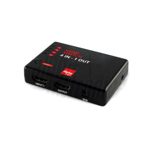 Commutatore switch con telecomando hdmi 4 ingressi - 1 uscita 4K 30hz, 3D idoneo hdtv, decoder, sky q, blu-ray, xbox, ps4 - Oniroview