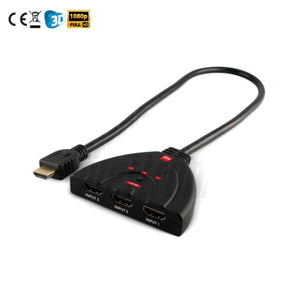 Commutatore switch Hdmi 3 ingressi - 1 uscita 1080P , 3D per hdtv, blu-ray, xbox, ps4 - Oniroview