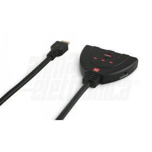 Commutatore switch Hdmi 2.0 3 ingressi - 1 uscita 4K 60hz, 3D idoneo hdtv, decoder, sky q, blu-ray, xbox, ps4