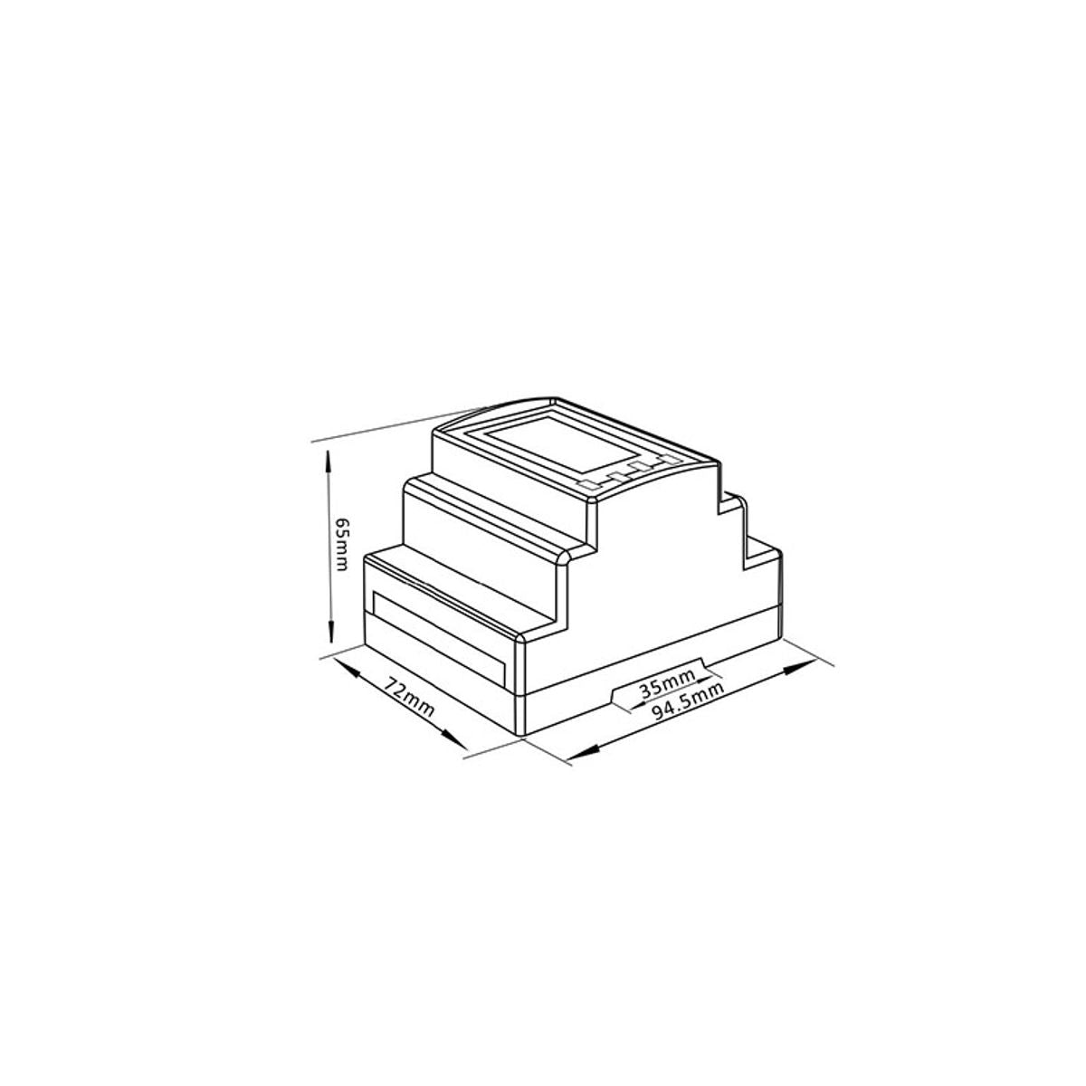 Contatore Digitale di Energia Trifase 100A 230V 4 Moduli