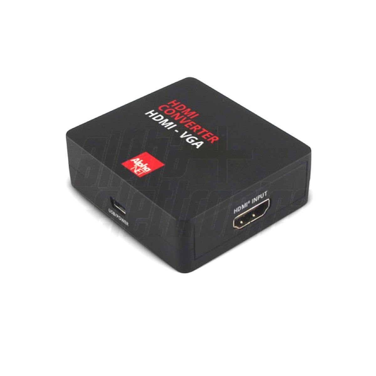 Convertitore attivo da hdmi a vga + audio jack stereo per monitor tv lcd - Oniroview