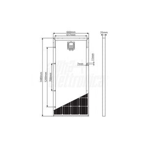 Pannelli Solari Fotovoltaico Monocristallino 180W 24,3V