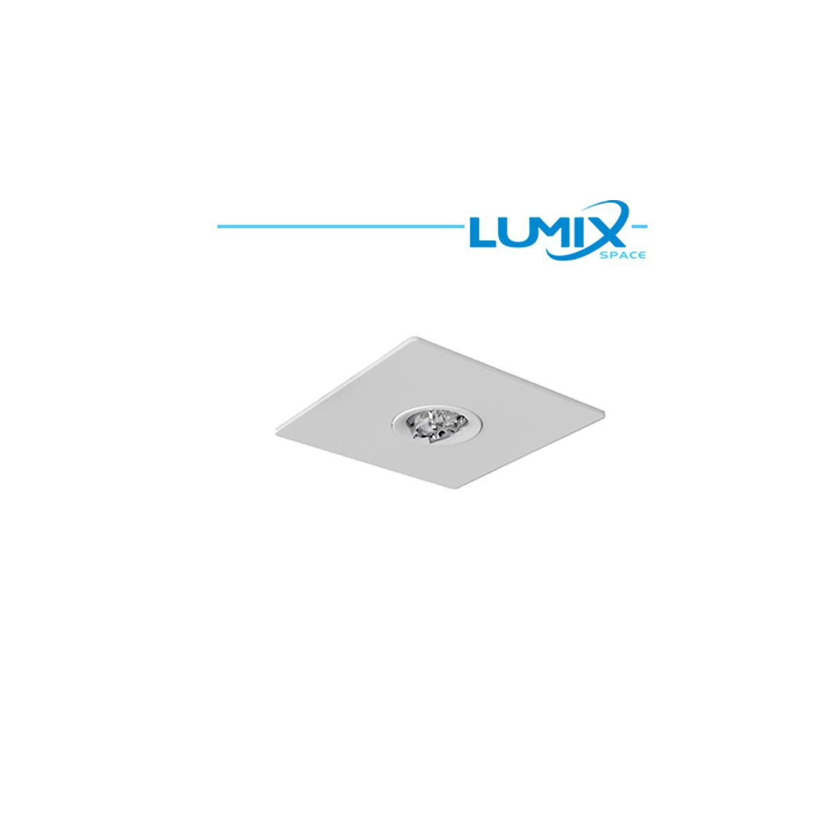 Cornice Ghiera Quadrata per Lampada Emergenza Incasso