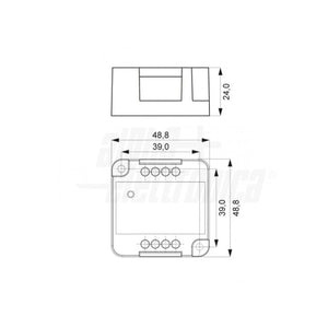 Dimmer Smart per Strisce LED Monocolore 12V 24Vdc 10A WIFI Alexa Compatibile Smart Life App